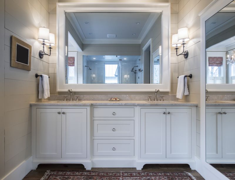 High-end vanity with lighting