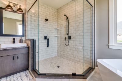 Black Frame Modern Shower
